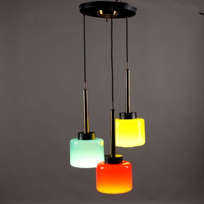 Lampada con Vetri Colorati Anni 60