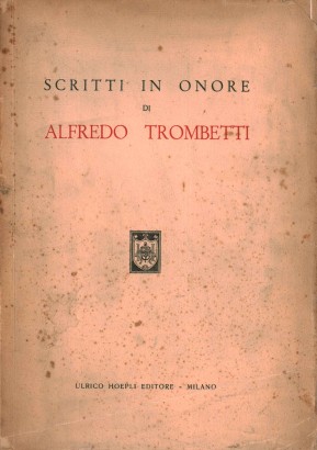 Scritti in onore di Alfredo Trombetti