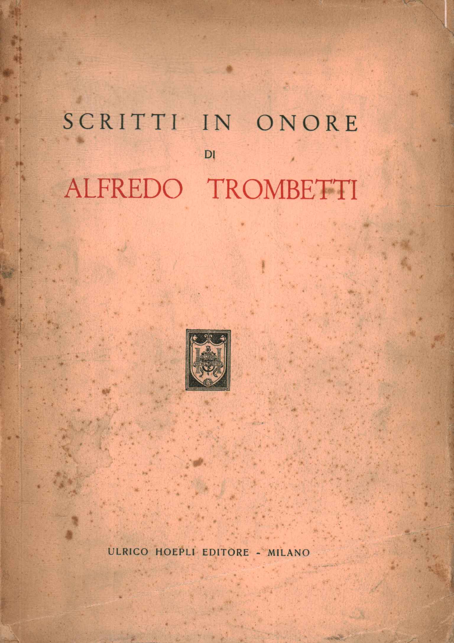 Writings in honor of Alfredo Trombetti