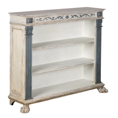 Lacquered open bookcase