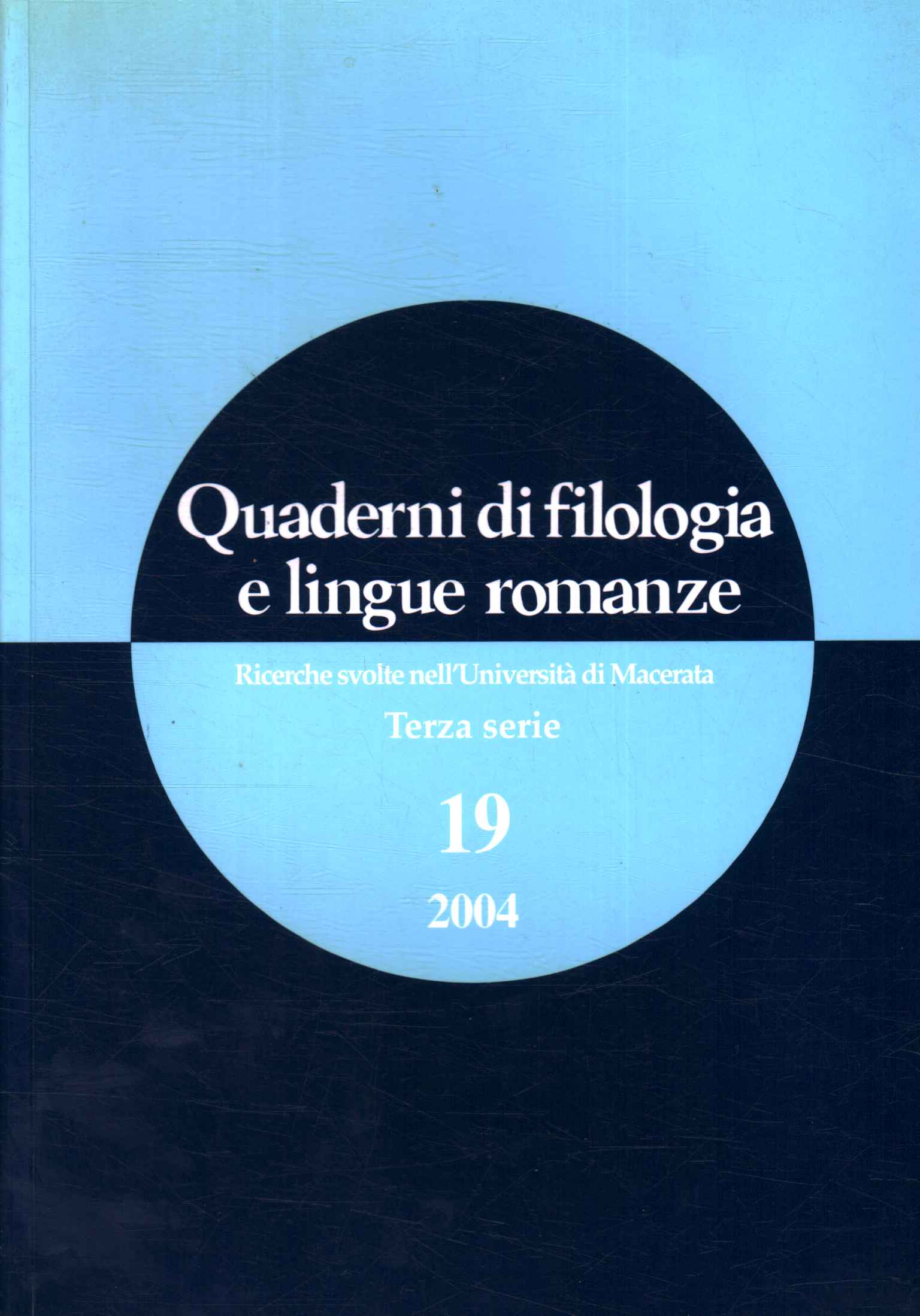 Notebooks of philology and romance languages