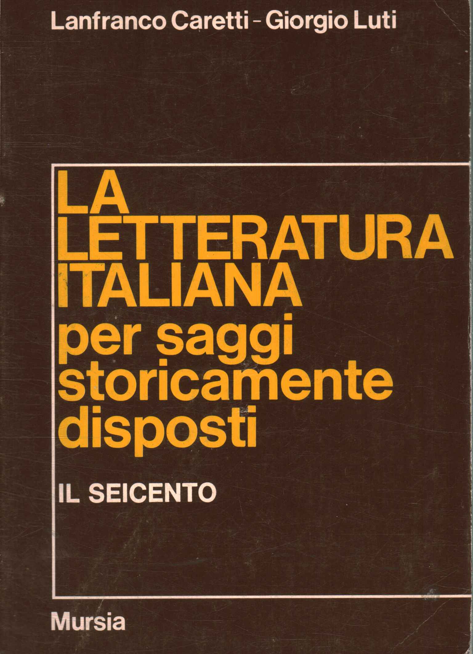 La letteratura italiana per saggi storic