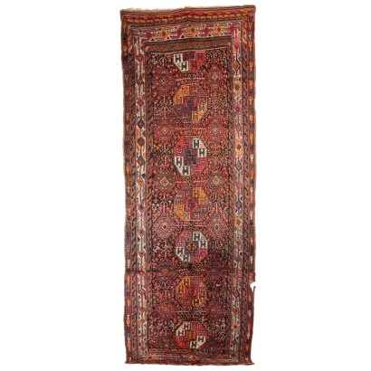 Antique Kazak Carpet Wool Heavy Knot Turkey 149 x 55 In