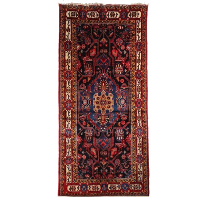 Antique Mosul Carpet Wool Heavy Knot Iran 136 x 65 In