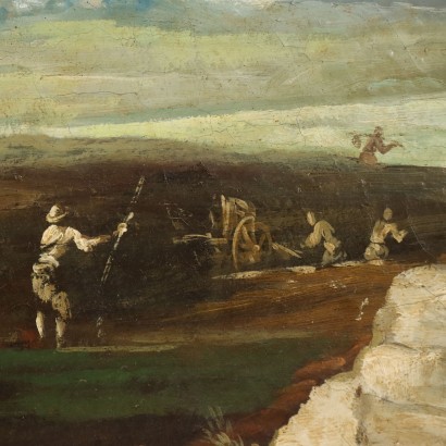 Painting Landscape with Knights and Ruins