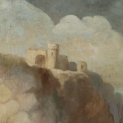 Painting Landscape with Knights and Ruins