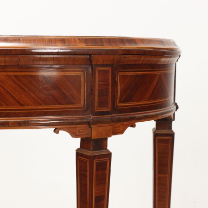 half moon console