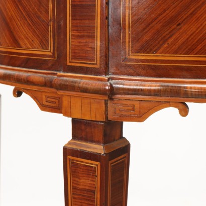 half moon console