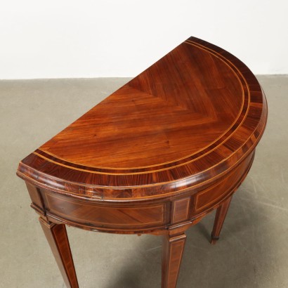 half moon console