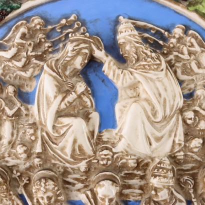 Formella in Maiolica Società Ceramica