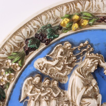 Formella in Maiolica Società Ceramica