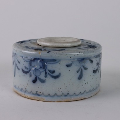 Majolica Inkwell