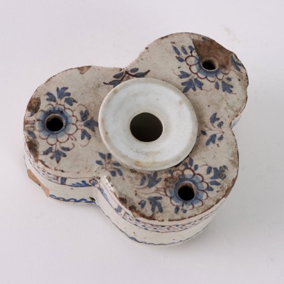 Majolica inkwell