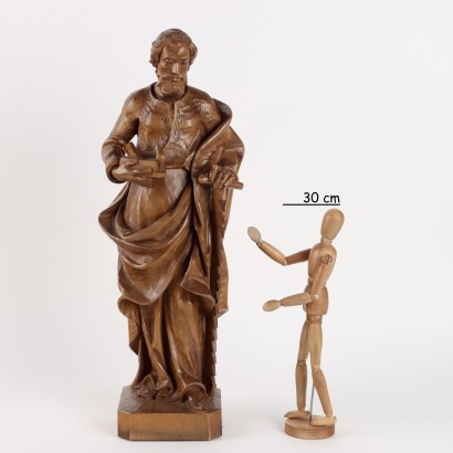 Saint Joseph Carpenter Wooden Sculpture M