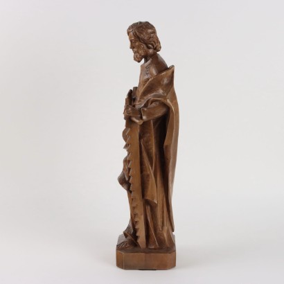 Saint Joseph Carpenter Wooden Sculpture M