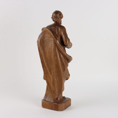 Saint Joseph Carpenter Wooden Sculpture M