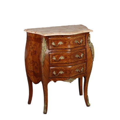 Petite Commode Ancienne Style Louis XV Peuplier Italie XXe Siècle