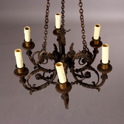 Lampadario in bronzo