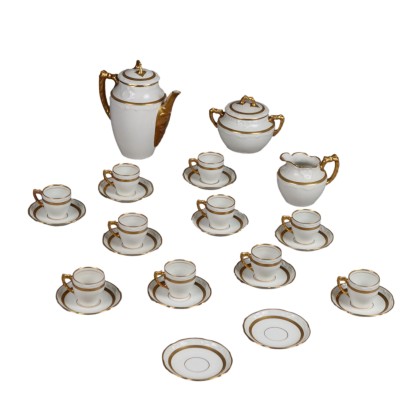 Antiker Kaffee-Set Richard Ginori Porzellan Italien des XX Jhs