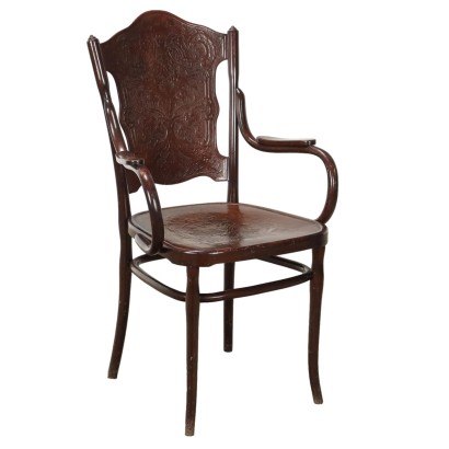 Petit Fauteuil Ancien Jacob & Josef Kohn Hêtre Autriche XIXe Siècle