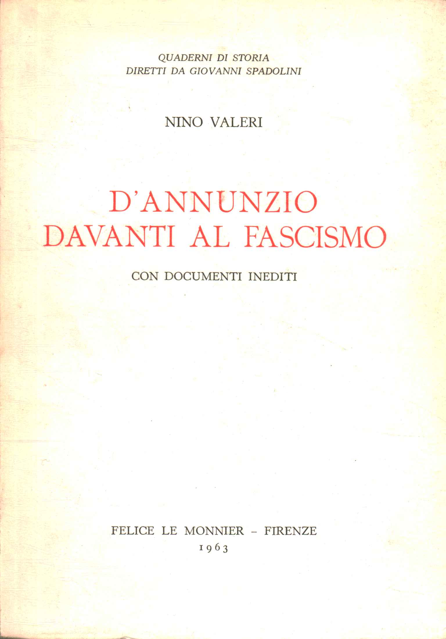 D'Annunzio frente al fascismo