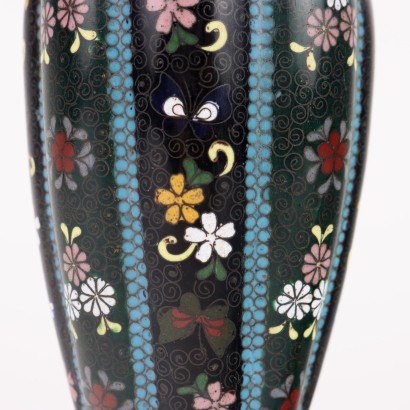 Vaso Decorato a Smalti Cloisonnè