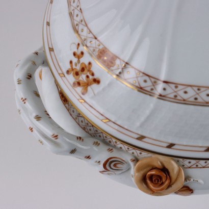 Sopera de porcelana, fabricación Herend