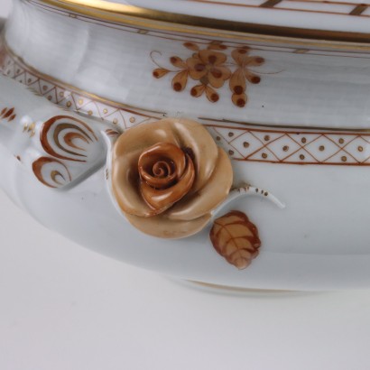 Sopera de porcelana, fabricación Herend