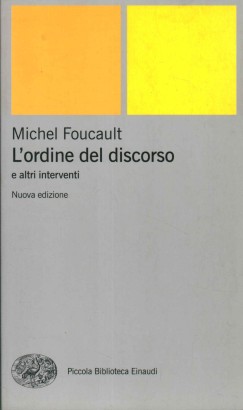 L'ordine del discorso