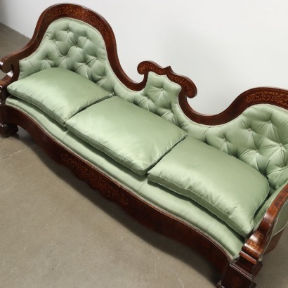 Sofa, großes Sofa aus der Mitte des 19. Jahrhunderts