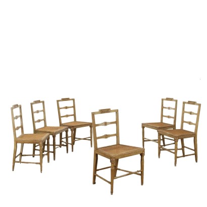 Group of 6 chairs, Group of Six Chairs in Neoclassical Style