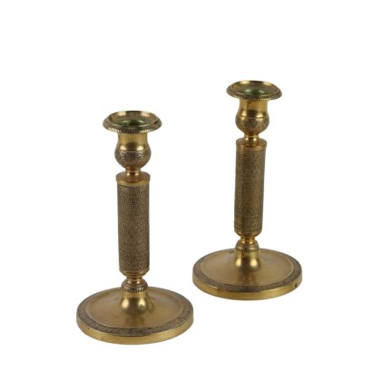 Antique Candle Holders Bronze Europe XIX Century