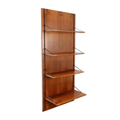 Vintage Bookcase Exotic Wood Veneer Italy 1960s