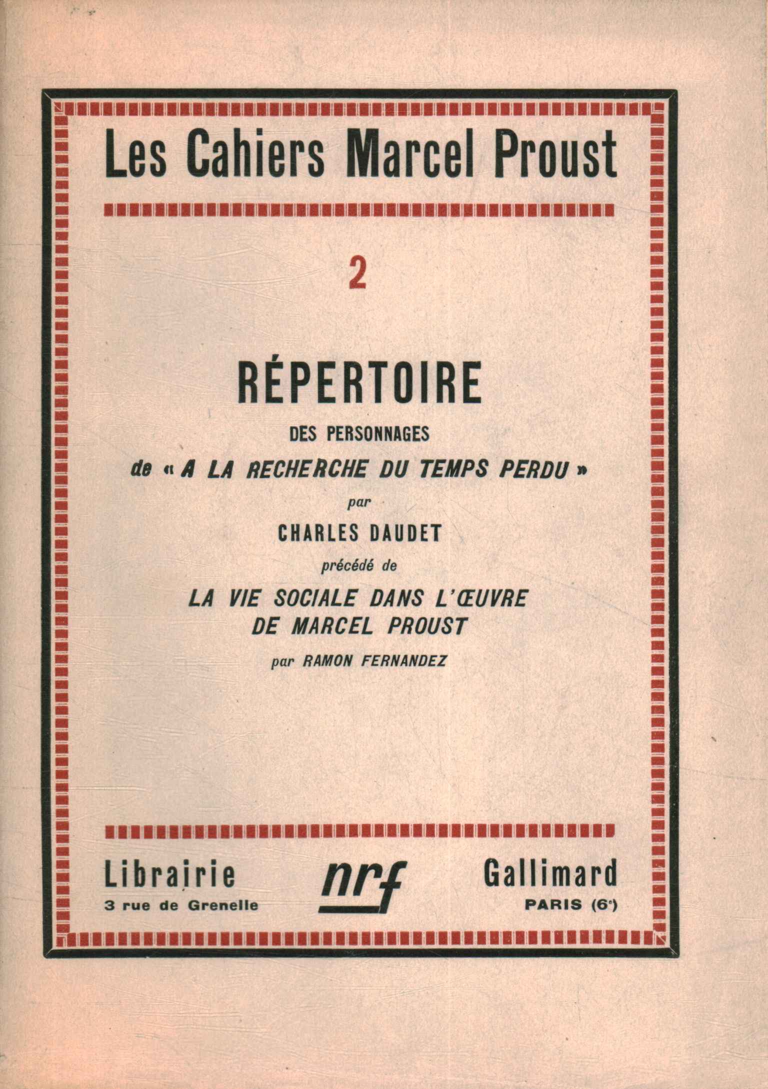 Répertoire de caractères de 0doublequote,Répertoire de caractères de A la rec