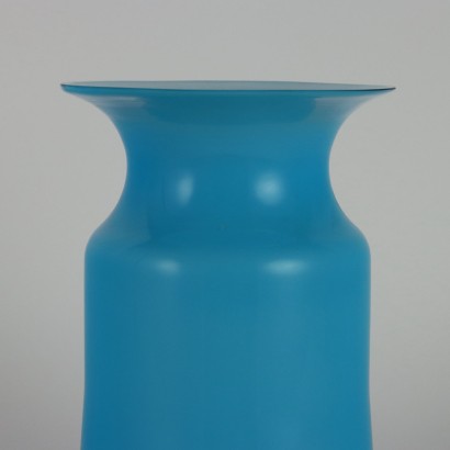 Glass Vase in Cased Manufacture of