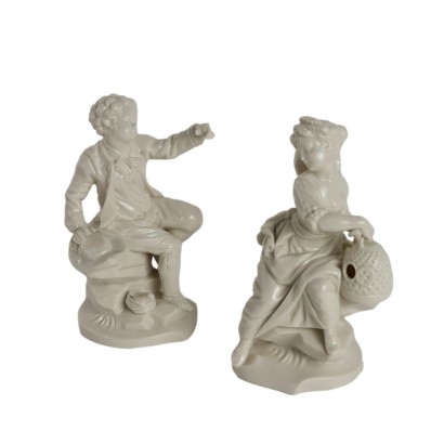 Figurines Anciennes Porcelaine Rudolstadt Allemagne XXe Siècle