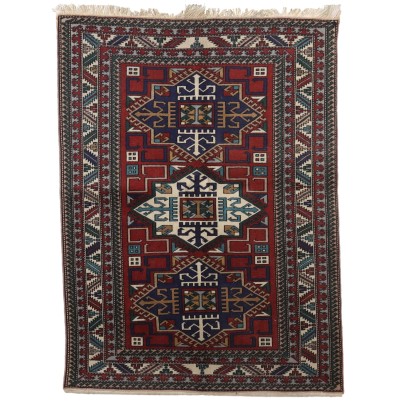 Antique Kars Carpet Wool Heavy Knot Turkey 74 x 53 In