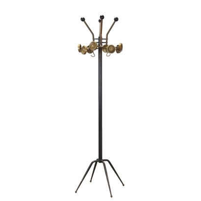 Vintage Coat Stand Metal Brass Italy 1960s