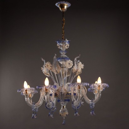 Antique Chandelier La Murrina Blown Glass Italy XX Century