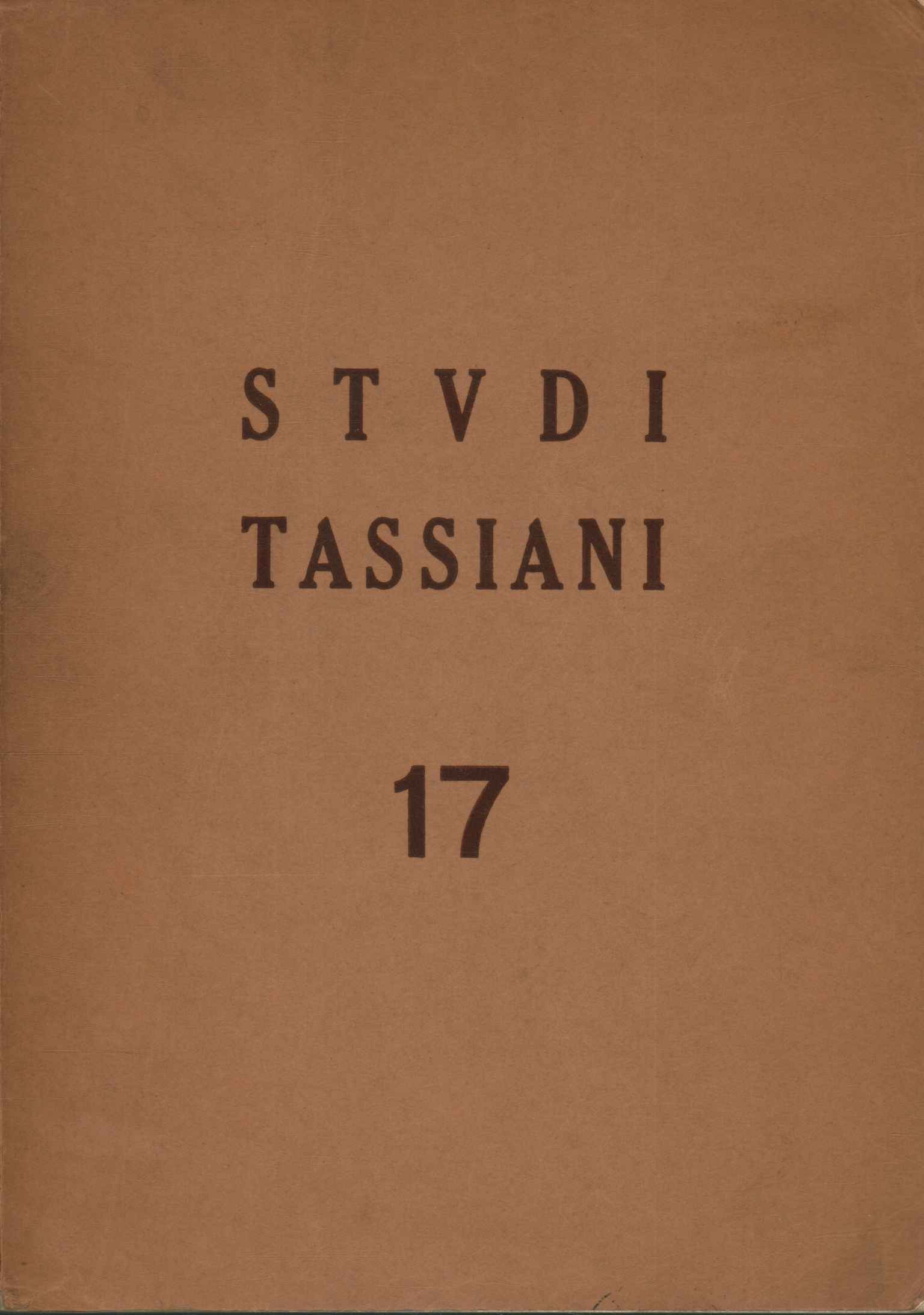 Études Tasse 17 (Année XVII-1967)