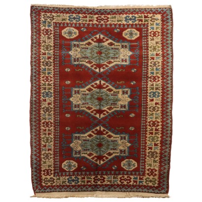 Tapis Kazak Kars Ancien Laine Noeud Gros Turquie 185 x 135 cm