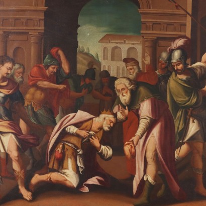 Painting Scene of Repentance of a King