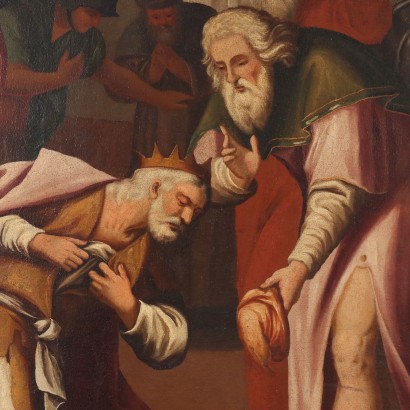 Painting Scene of Repentance of a King