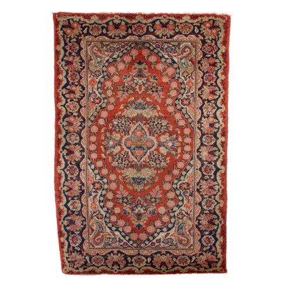 Antique Asian Carpet Wool Heavy Knot 79 x 53 In