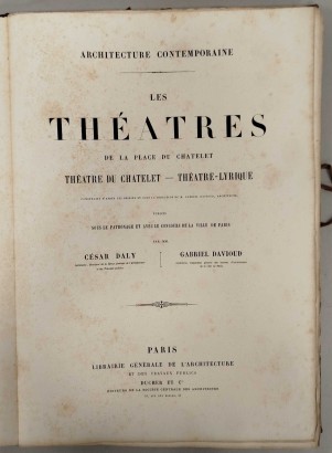 Die Theater des Place du Chatelet. %, Zeitgenössische Architektur. Die Theater von