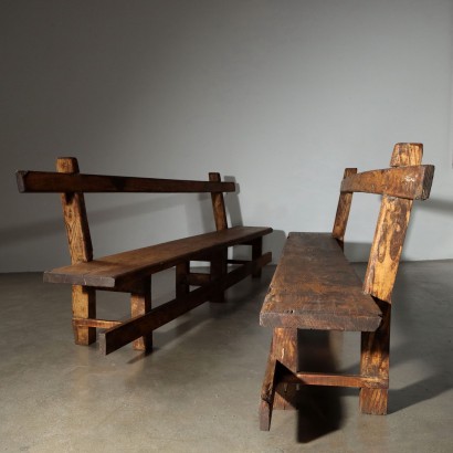 Pair of Chestnut Benches