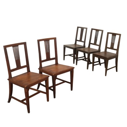 Groupe de 5 chaises,Groupe de 5 chaises