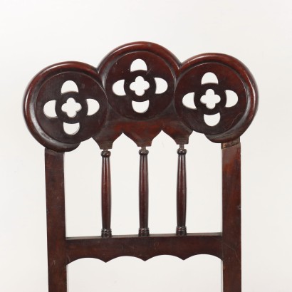 Group of 4 Chairs,Group of 4 Chairs,Group of Four Neo-Gothic Chairs