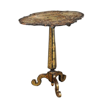 Table Basse Napoléon III Ancienne Chêne France XIXe Siècle