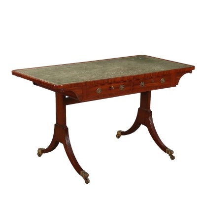 Desk, English Mahogany Writing Desk